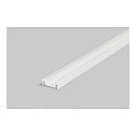 Surface mount LED profile P01-10, for LED-Strips up to 1cm width, 200cm, white laquered