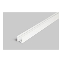 Surface mount LED profile P06-20, for LED-Strips up to 2cm width, 200cm, white laquered