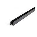 Surface mount LED profile P06-20, for LED-Strips up to 2cm width, 200cm, black anodised