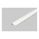 Recessed profile P31-10, for LED-Strips up to 1cm width, 200cm, white laquered