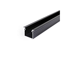 Recessed profile P36-20, for LED-Strips up to 2cm width, 200cm, black anodised