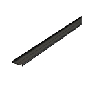 Surface LED flat profile P76-16, for LED-Strips up to 1.6cm width, 200cm, black anodised