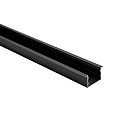 recessed profile, black, anodised