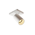 ceiling luminaire TAGES 1 flame, square GU10 IP20, white matt dimmable