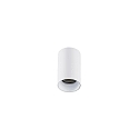 downlight TOMEK 1 flame, cylindrical, surface-mounted version GU10 IP20, white matt dimmable
