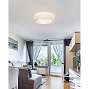 Brumberg ceiling luminaire TIM  50CM up / down, with diffuser E27 IP20, nickel matt dimmable