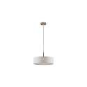 pendant luminaire TIM  40CM up / down, with diffuser E27 IP20, nickel matt dimmable