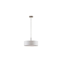 pendant luminaire TIM  40CM up / down, with diffuser E27 IP20, nickel matt dimmable