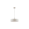 pendant luminaire TIM  50CM up / down, with diffuser E27 IP20, nickel matt dimmable