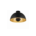 ceiling luminaire PIERIS  41CM 1 flame, round E27 IP20, black matt dimmable