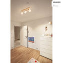 Brumberg Plafoniera PRUNI 3-Lampadine, regolabile E14 IP20, legno chiaro dimmerabile