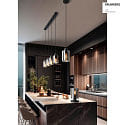 Brumberg Luci a sospesione MURRAY 1-Lampadina, cilindrico E27 IP20, nero opaco dimmerabile
