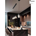 Brumberg Luci a sospesione MURRAY 1-Lampadina, cilindrico E27 IP20, nero opaco dimmerabile