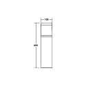 Brumberg Borne d'éclairage STICK rond, commutable LED IP65, noir  Brumberg Borne d'éclairage STICK rond, commutable LED IP65, noir