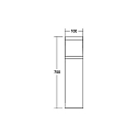 Brumberg Borne d'éclairage STICK rond, commutable LED IP65, noir  Brumberg Borne d'éclairage STICK rond, commutable LED IP65, noir