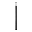 LED Pollerleuchte STICK 8W, 3000-4000K, 530lm, IP65, Höhe 100 cm, rund, schwarz