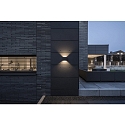 Brumberg Outdoor LED Wandanbauleuchte MARIBO Up/Down, 100, 2x3,7W, 3000K, 424lm, IP54, strukturgraphit