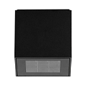 Outdoor LED ceiling luminaire BLOKK, square, IP54, 22W 3000K 2030lm 30, structured graphite