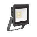 Outdoor LED Fluter NEO MIDI, IP65 IK08, 230V AC, schaltbar, Aluguss / Glas, schwarz, 100cm Kabel offen, 50W 4000K 6100lm 120