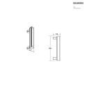 Brumberg faretto di superficie WALLWASHER IP66, titano dimmerabile