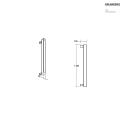 Brumberg Élément chauffant WALLWASHER IP66, titane gradable