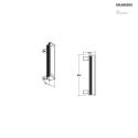 Brumberg Élément chauffant WALLWASHER IP66, titane gradable