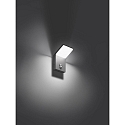 Brumberg Applique da esterno INO con rilevatore di movimento, commutabile LED IP54, grafite 