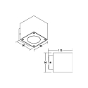 Brumberg outdoor wall luminaire SELIA switchable LED IP54, grey  Brumberg outdoor wall luminaire SELIA switchable LED IP54, grey