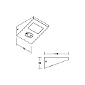 Brumberg Lampada da parete solare ARGUS con sensore, commutabile LED IP54, grigio  Brumberg Lampada da parete solare ARGUS con sensore, commutabile LED IP54, grigio