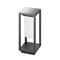 solar bollard lamp RUBI  switchable LED IP54, graphite