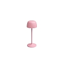 Lampada da tavolo a batteria ROSS IP54, rosa dimmerabile