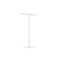 floor lamp MELODY with motion detector, indirect, app control LED IP20, white