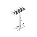 Brumberg floor lamp MELODY with motion detector LED IP20, white Brumberg floor lamp MELODY with motion detector LED IP20, white