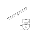 Brumberg Sostituzione dei LED LINEO LED T5/T8 60CM REPLACEMENT 2CCT CCT Switch, corrente costante, montaggio magnetico