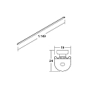 Brumberg Sostituzione dei LED LINEO LED T5/T8 120CM REPLACEMENT 2CCT semicircolare, CCT Switch, corrente costante
