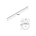 Brumberg Sostituzione dei LED LINEO LED T5/T8 150CM REPLACEMENT 2CCT semicircolare, CCT Switch, corrente costante