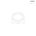 Brumberg Anneau MUNA MINI rond, noir mat