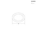 Brumberg Anneau MUNA MAXI rond, noir mat