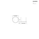 Brumberg LED Pendelleuchte ANDROS IN/OUT, Ringform, Ø 120cm, CRi >90, UGR <22, DALI-2 dimmbar, 90W 4000K, strukturweiß
