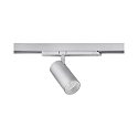 3-phase spot TRAXX MICRO round, rotatable IP20, silver dimmable
