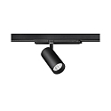 3-phase spot TRAXX MIDI round, rotatable IP20, black dimmable
