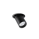 ceiling recessed luminaire TRAXX MICRO swivelling, rotatable, direct IP20, black dimmable