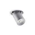 ceiling recessed luminaire TRAXX MIDI swivelling, rotatable, direct IP20, silver dimmable