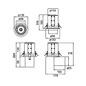 Brumberg Plafonnier encastré TRAXX MAXI pivotant, rotatif, direct IP20, argent gradable Brumberg Plafonnier encastré TRAXX MAXI pivotant, rotatif, direct IP20, argent gradable