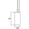 Luci a sospesione TRAXX MICRO rotondo, commutabile LED IP20, argento