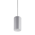 pendant luminaire TRAXX MIDI round, switchable LED IP20, silver