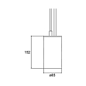 Luminaire à suspension TRAXX MAXI contrôlable par DALI, direct IP20, argent gradable