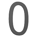 Numros de maison petit, anthrazit