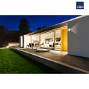 Luminaire mural dextérieur 22 x 22 carré, avec détecteur de mouvement IP44