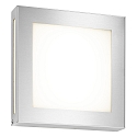Luminaire mural d’extérieur 22 x 22 carré IP44, acier inoxydable